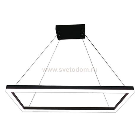Подвесной светильник АЛЬТИС прямоугольный черный w80*40 h100 Led 40w ...