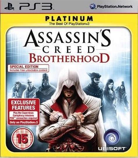 Assassin S Creed Brotherhood Special Edition Platinum Ps3 Games Bol