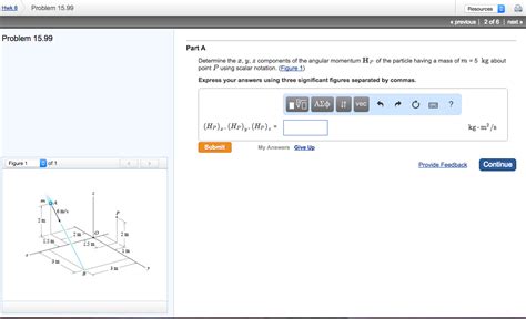 Part A Determine The X Y Z Components Of The Chegg