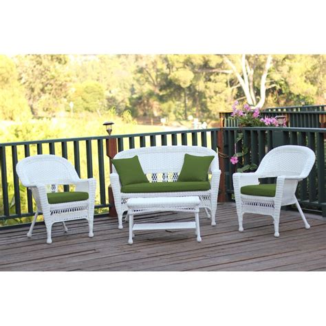 August Grove Cecilton Wicker 4 Person Outdoor Seating Group With