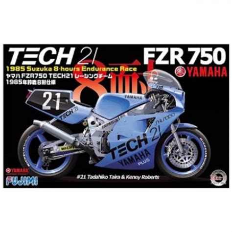 富士美 Fujimi 112 機車模型 Bike5 山葉 Fzr750 Shiseido Tech21 1985年鈴鹿8耐式樣 組裝模型