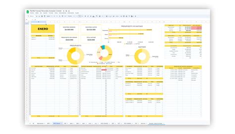 Plantilla De Finanzas Personales Avanzada Crenedi