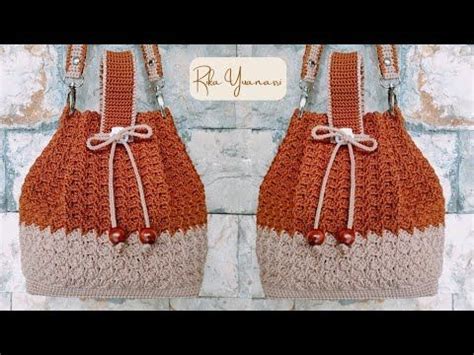 Tas Rajut Serut Super Mudah Dan Cepat Untuk Pemula Crochet Sling Bag