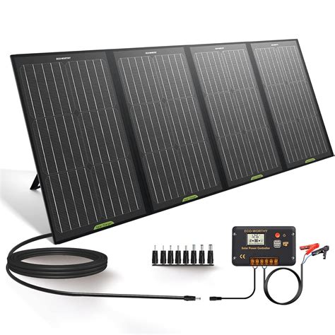 Eco Worthy Kit De Panel Solar Port Til Plegable De W Para Estaci N