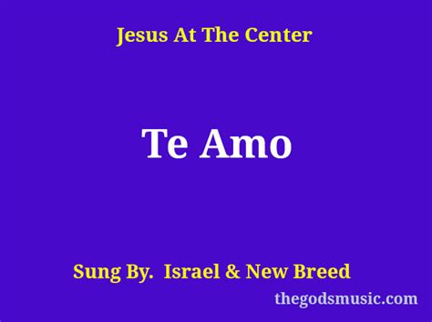 Te Amo Song Lyrics