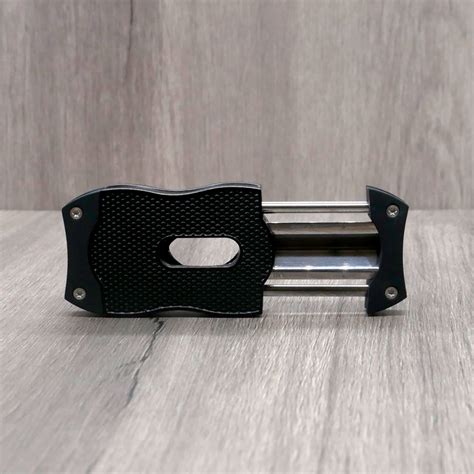 Colibri V Cut Diamond Cigar Cutter Black