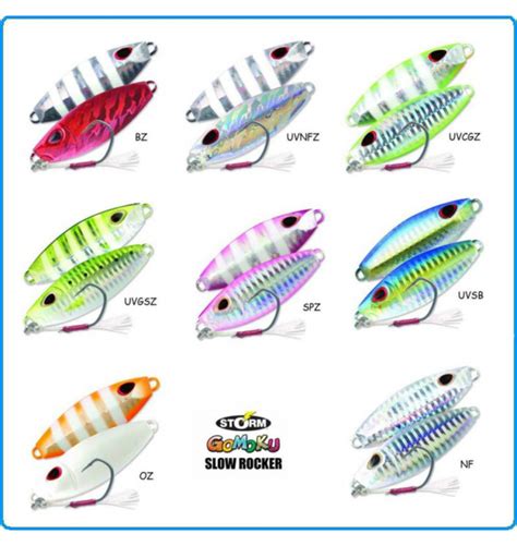 ARTIFICIALE STORM GOMOKU SLOW ROCKER G UV NAKED FLASH ZEBRA SLOWPITC