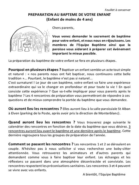 Fillable Online La Page Paroissiale Par Pre Jean Marcel Diocse De