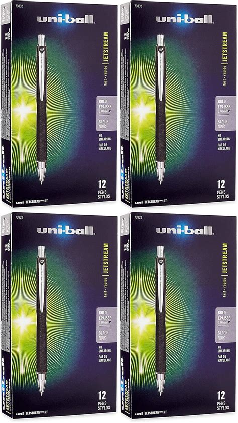 Uni Ball Jetstream Rt Ballpoint Pens Bold Point Mm Black