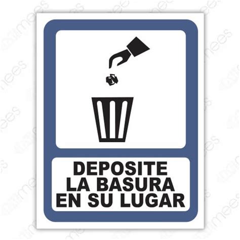 Letrero Se Alizacion Deposite La Basur Varias En Mercado Libre