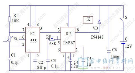 一款采用555时基电路的自动温度控制器 家电维修资料网