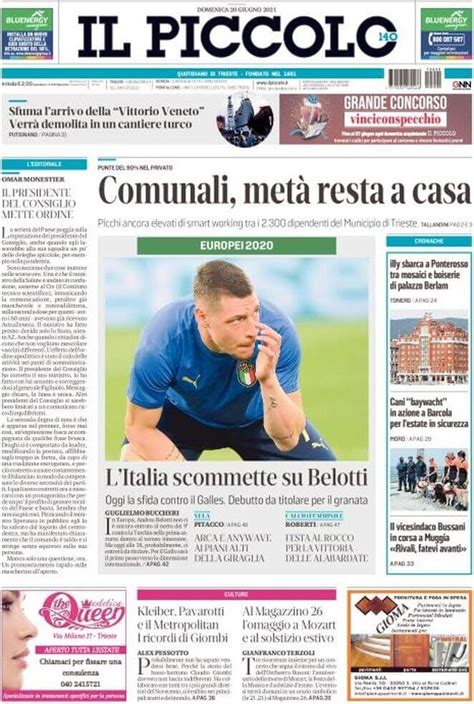 Le Prime Pagine Di Domenica 20 Giugno 2021 Il Post