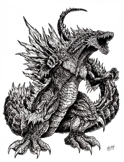 Godzilla Godzilla Tattoo Kaiju Monsters Kaiju Nbkomputer