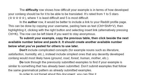 lets    examples  practice grammar conlangs