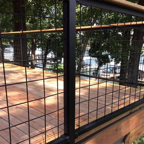 Welded Mesh Level Rail Panel By Wild Hog Railing Railings Outdoor