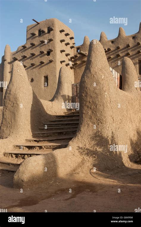 Entrance Of The Great Mosque Of Djenn Mali Africa The Biggest