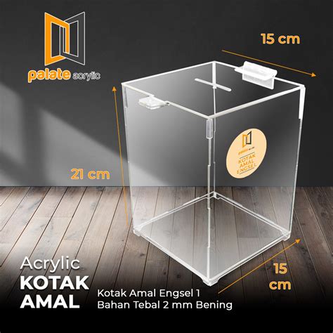 Jual Akrilik Kotak Amal Kotak Saran Bahan Akrilik X X Shopee