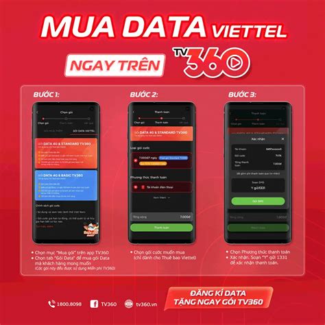 Mua DATA 4G Viettel Trên Ứng Dụng TV360 Tháng Sáu 2024