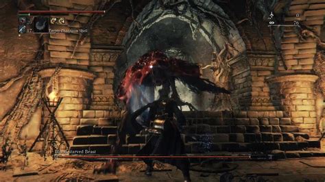 Bloodborne Blood Starved Beast Chalice Dungeon Boss Fight Easy Strategy