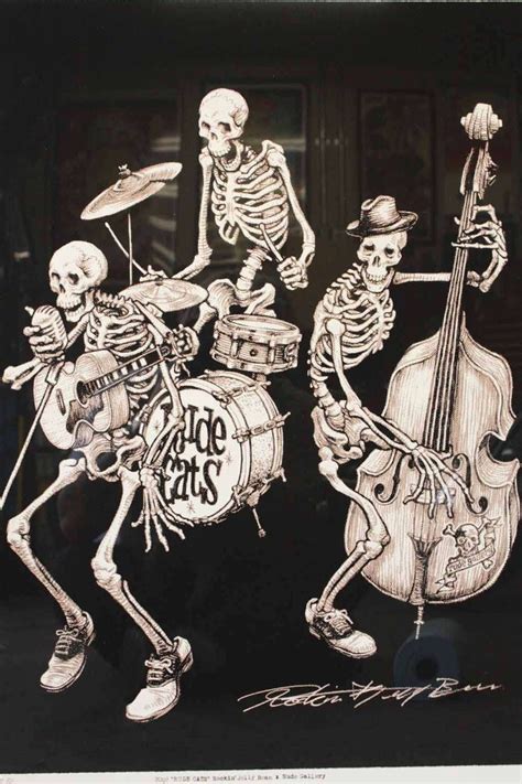 Rockin Jellybean Skeleton Art Skull Art Artwork