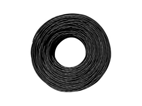 Monoprice Cat5e 1000ft Black CMR UL Bulk Cable UTP Solid 24AWG