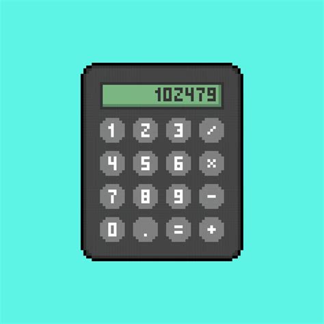 Calculator Pixel Art Vector Art At Vecteezy