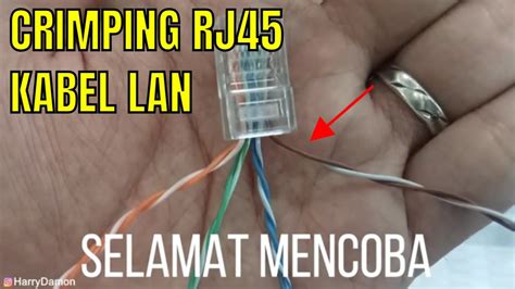 Cara Crimping Kabel Lan Rj Standar Oleh It Telkom Untuk Indihome