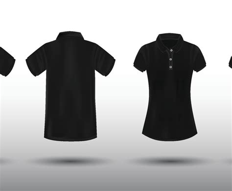 3d Black Polo Shirt Mock Up Freevectors