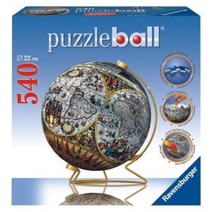 Puzzle 3D Kuliste Globus Historyczny 540el Ravensburger Zabawki