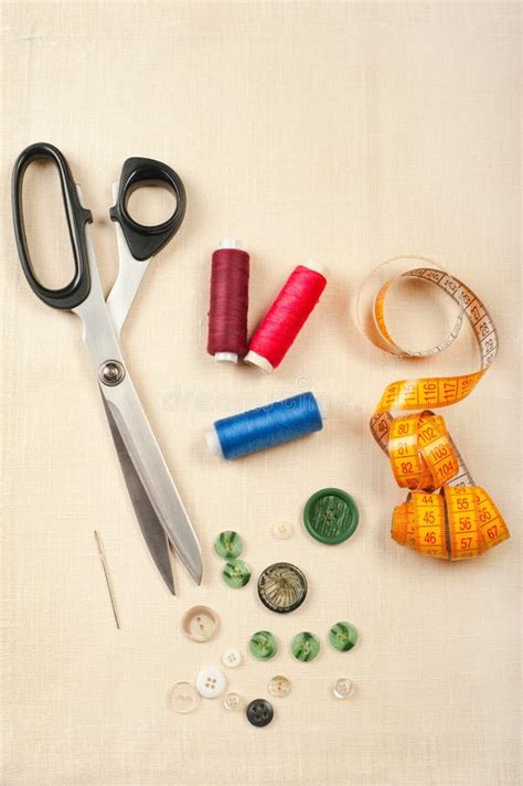 Sewing Supplies Stock Image Image Of Collection Habit 18600167