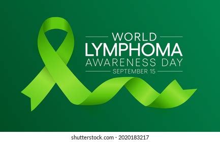 World Lymphoma Awareness Day Observed Every Stock Vector Royalty Free