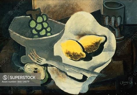 Still Life With Fork Nature Morte A La Fourchette Georges Braque