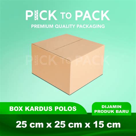 Jual Kardus Box Karton 25X25X15 Polos Baru Murah Shopee Indonesia