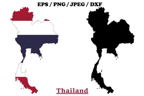 Thailand National Flag Map Design Graphic By Terrabismail · Creative Fabrica