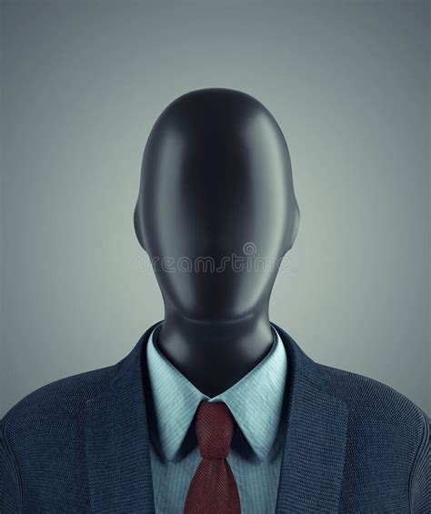 Faceless Businessman Portrait Stock Illustration Illustration Of