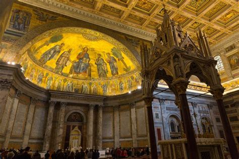 Papal Basilica Of Saint Paul Outside The Walls Rome Italy Editorial