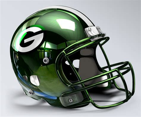 Green Bay Packers Concept Helmet 2 | Football helmets, Nfl football ...