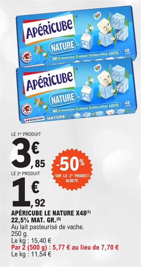 Promo Ap Ricube Le Nature X Mat Gr Chez E Leclerc