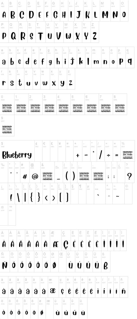 Blueberry Font | dafont.com