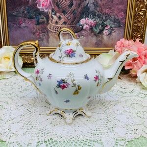 Royal Stafford Violets Pompadour Teapot Etsy