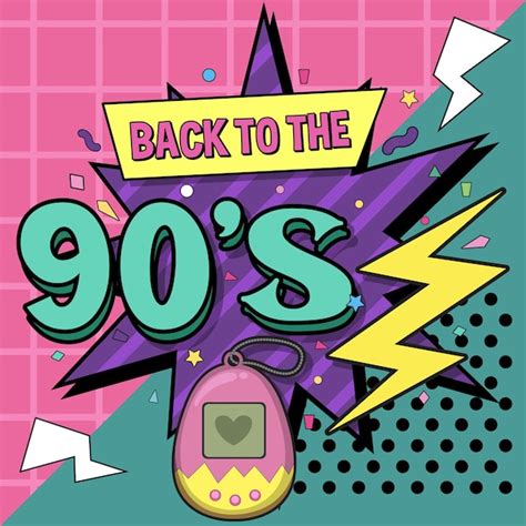 Free Vector 90s Party Poster Template