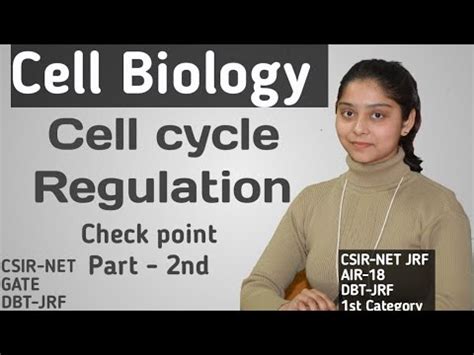 Cell Cycle Regulation Part 2nd CHECK POINTS CELL BIOLOGY CSIR NET