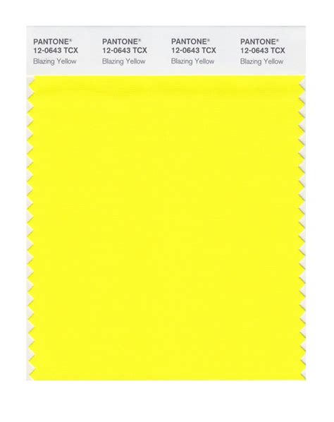 Pantone Smart 12 0601x Color Swatch Card Eggnog Yellow Pantone