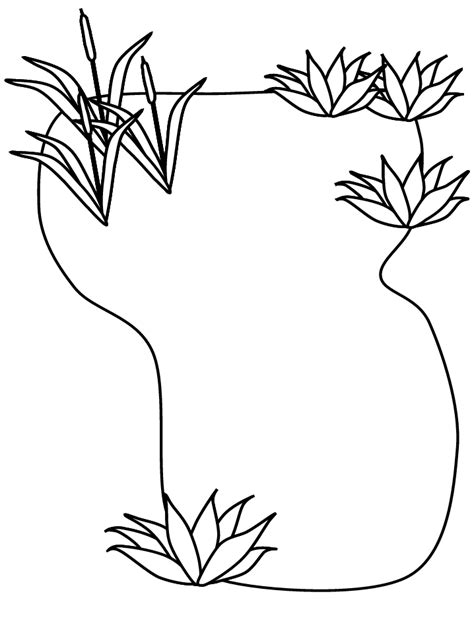 Pond Coloring Page