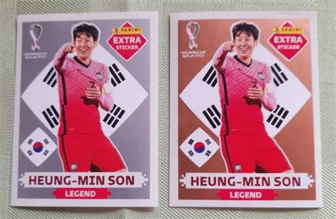 QATAR PANINI 2022 Extra Sticker Silver Bronze Heung Min Son EUR 20 00