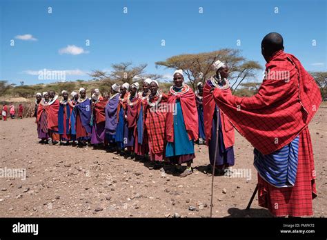 Maasai Women In Traditional Costumes Hi Res Stock Photography And