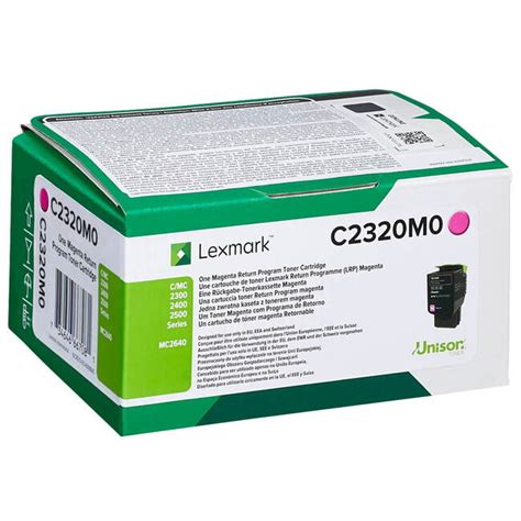 Lexmark C2320m0 Magenta Original Return Program Toner Cartridge