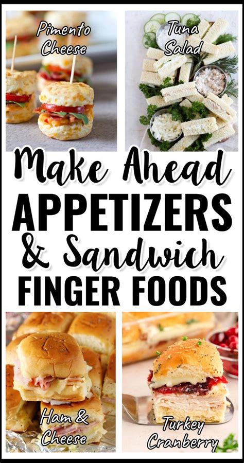 Finger Sandwiches For A Crowd Make Ahead Mini Sandwiches For Party