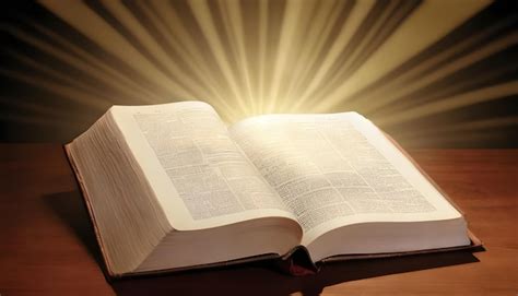 Premium Photo Holy Bible With Rays Of Light Coming Out