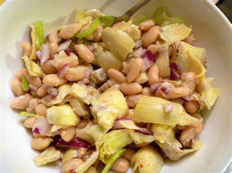 Slice Of Southern Artichoke And White Bean Salad